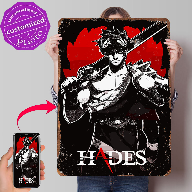 Retro Gaming Bar - Hades Game Metal Poster Aangepaste wanddecoratie