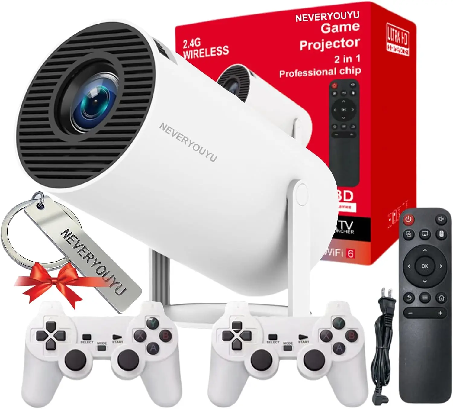 Retro Gaming With Projector - Bestseller Arcade Vision Projector met ingebouwde