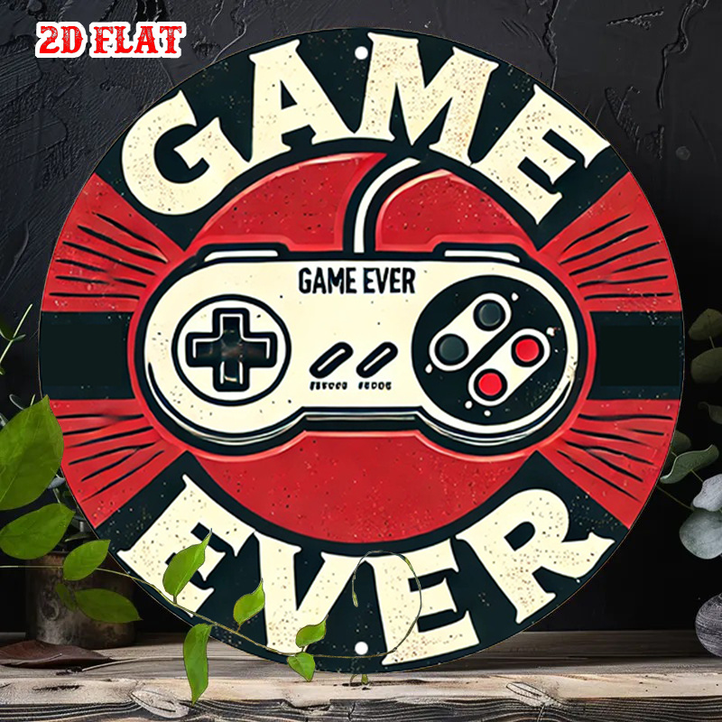 Retro Gaming Games - 2D plat 1-delig retro gaming rond