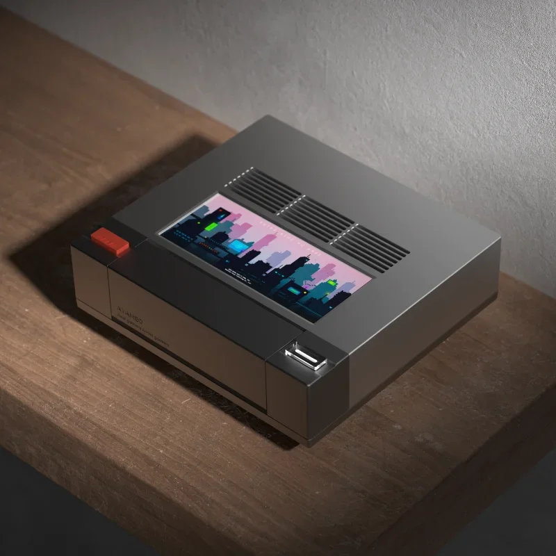 Retro Gaming Mini Pc - Mini-host, touchscreen met drie schermen, met
