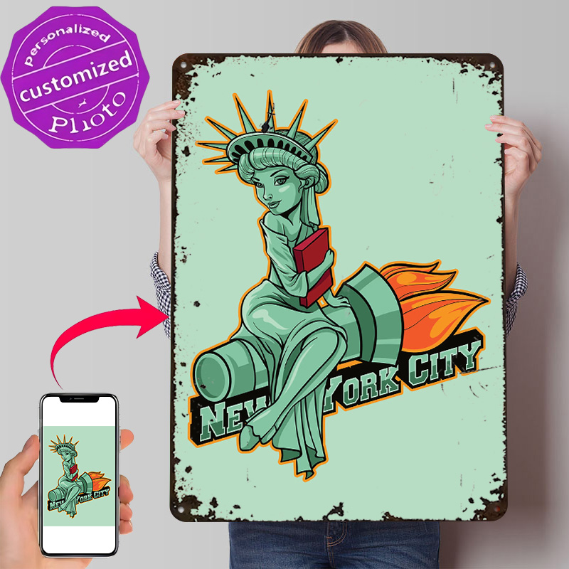 Retro Gaming Icons - NYC City Icon Badge 3D-geprinte textuurposter
