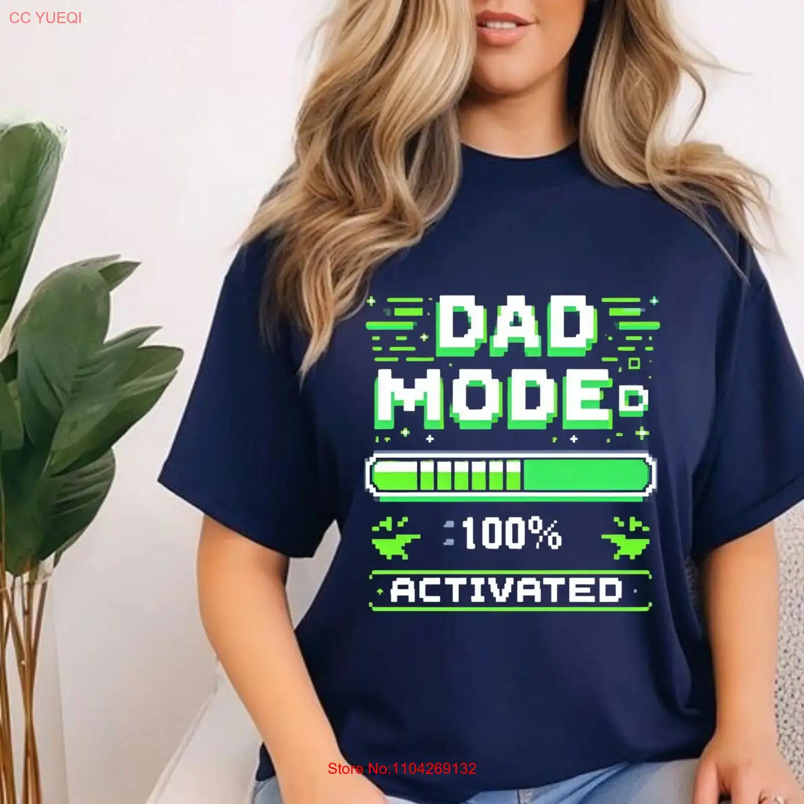 Retro Gaming Bar - Papa-modus geactiveerd T-shirt Gamer Grappig Nieuw