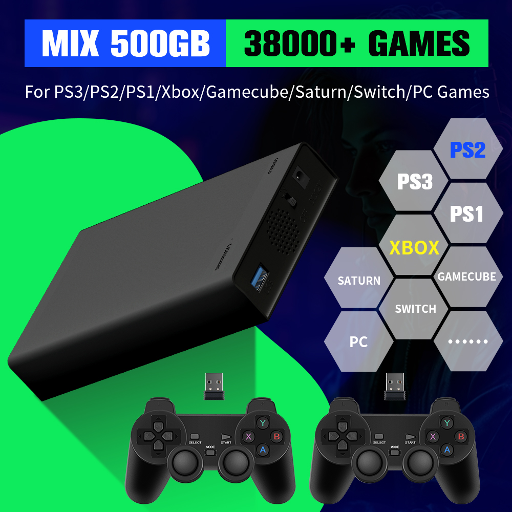 Retro Gaming Devices - 500G Game Hard Drive Met 38000+Games