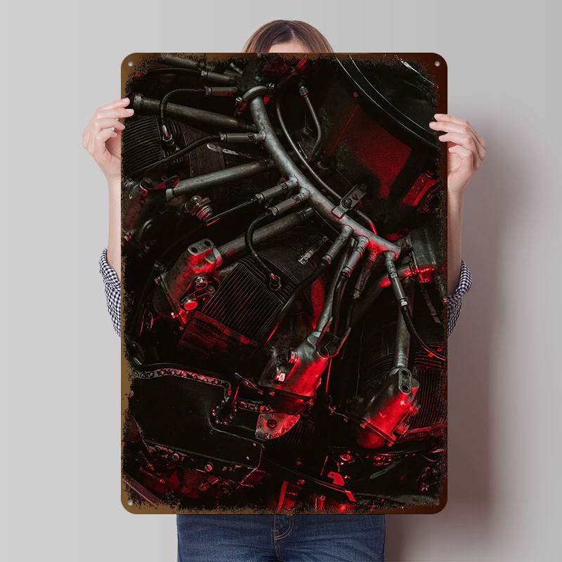 Retro Gaming Bar - Star Motor blikken poster op maat