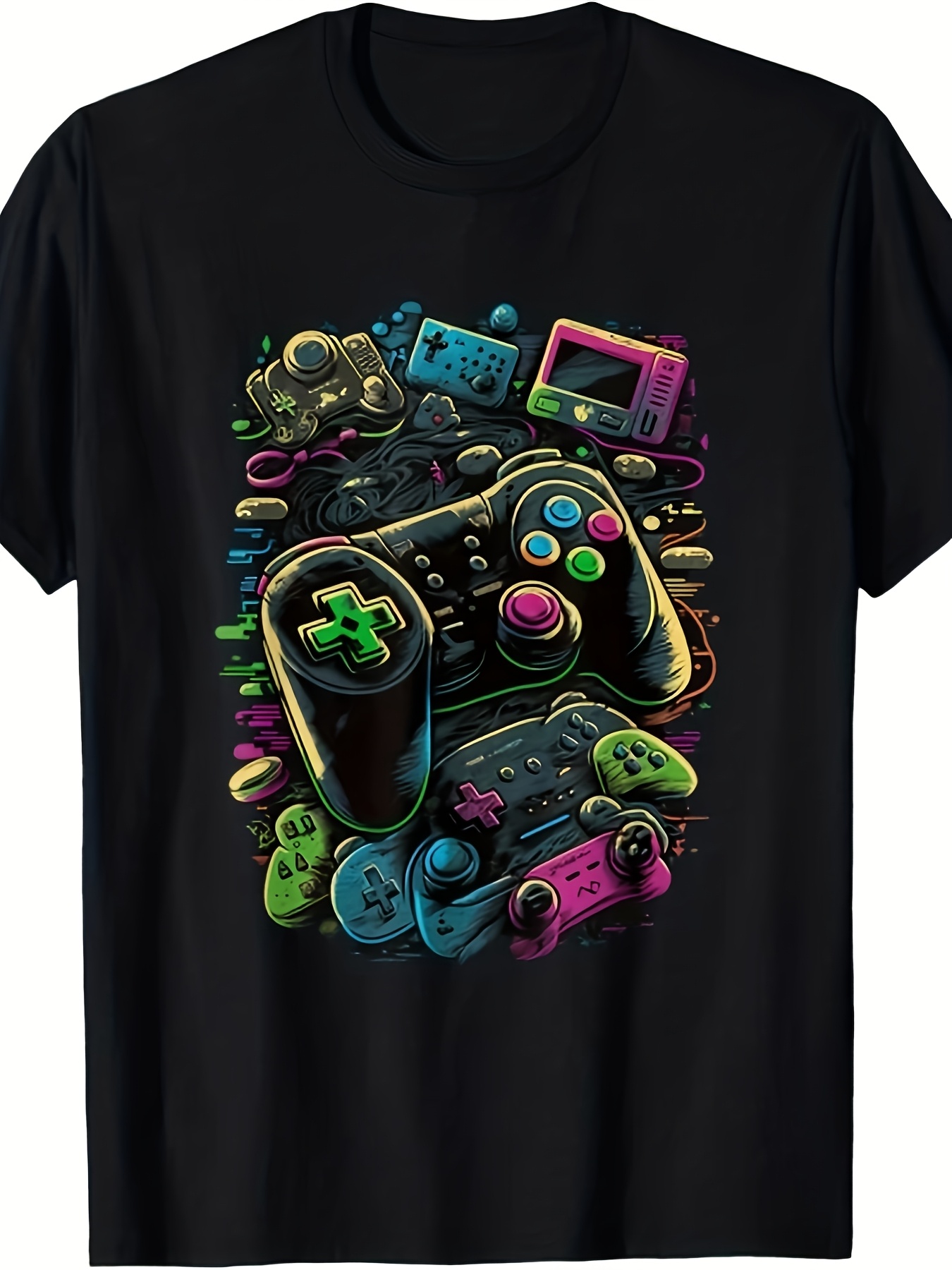 Retro Gaming Icons - Unisex Control Gamer T-shirt voor heren,