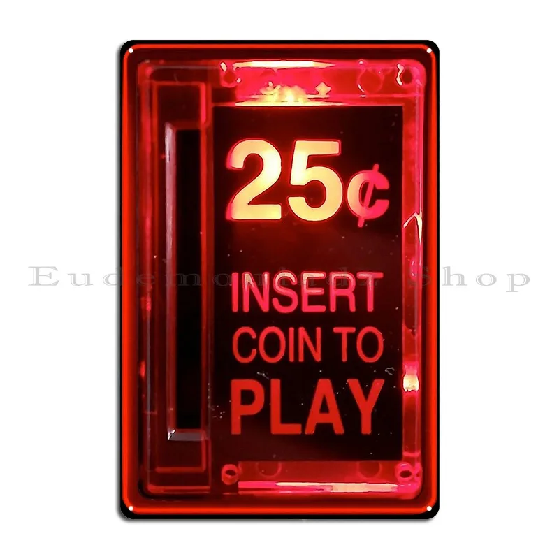 Retro Gaming Bar - Retro Gaming Metal Sign Pub Design