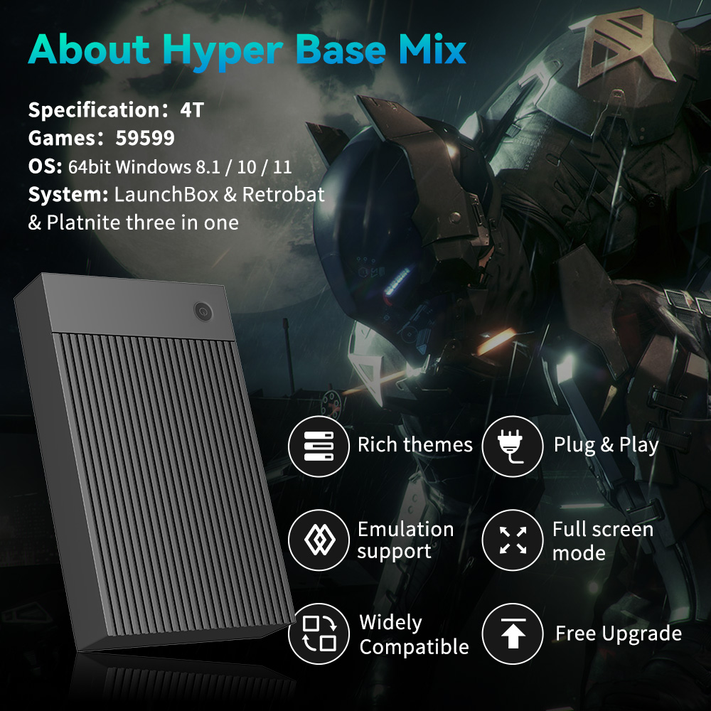 Hyper Base Mix 4TB Game Consol - Retro Gaming Devices recensie en prijs