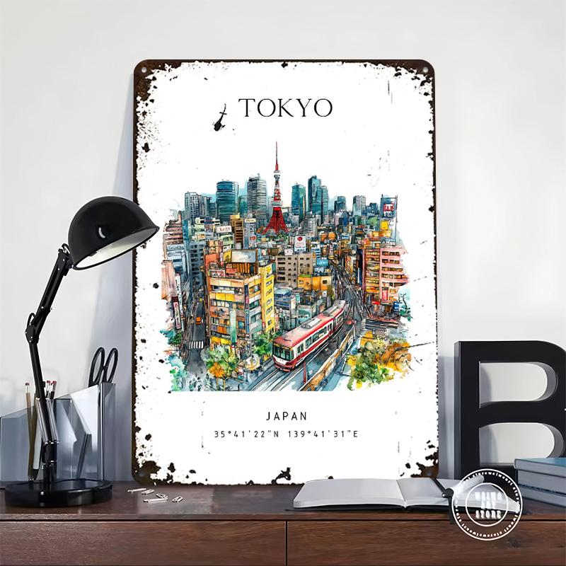 Tokyo Japan Reizen Gedrukt Pos - Retro Gaming Tokyo recensie en prijs