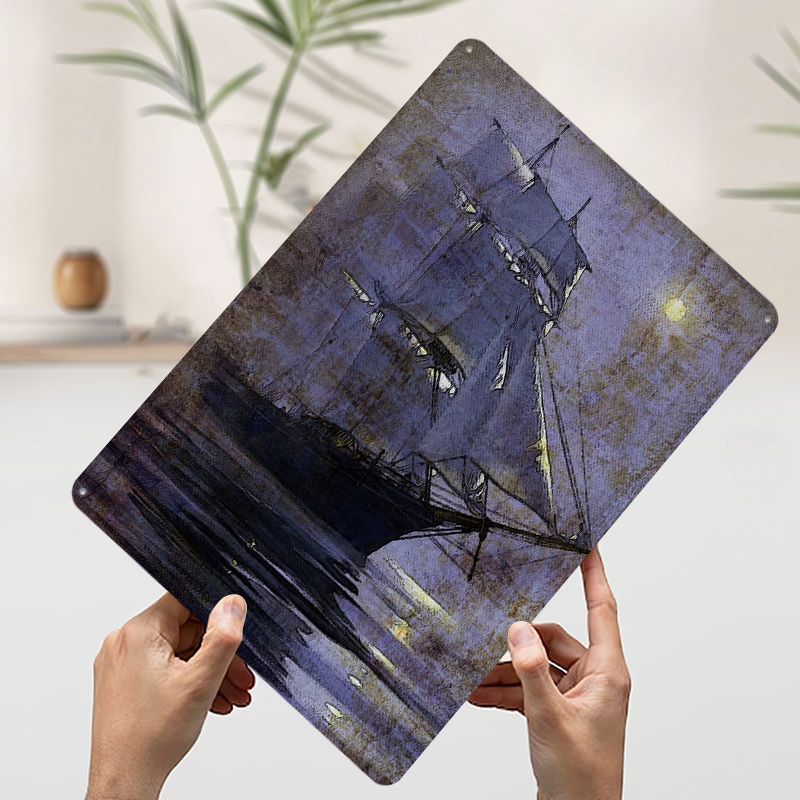 Oud schip gedrukte poster op m - Retro Gaming Bar recensie en prijs