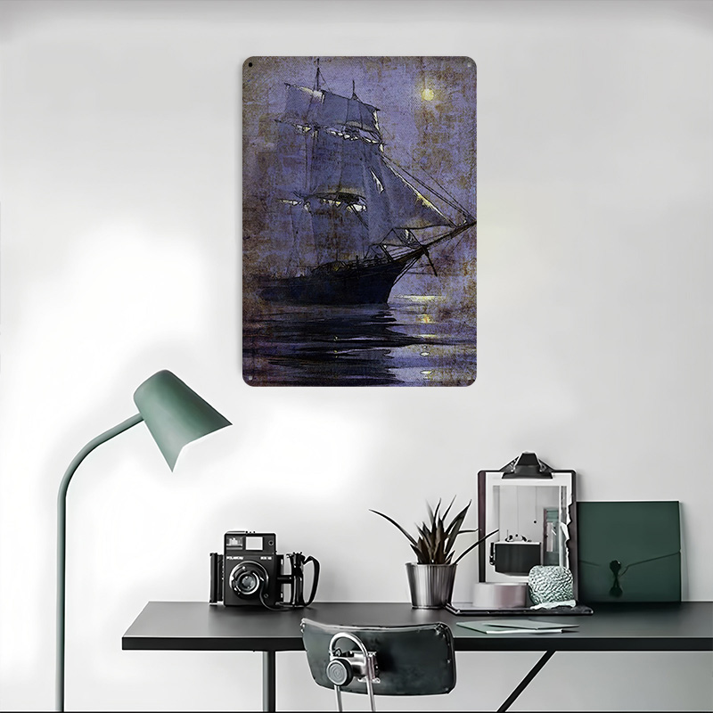 Oud schip gedrukte poster op m - Retro Gaming Bar recensie en prijs