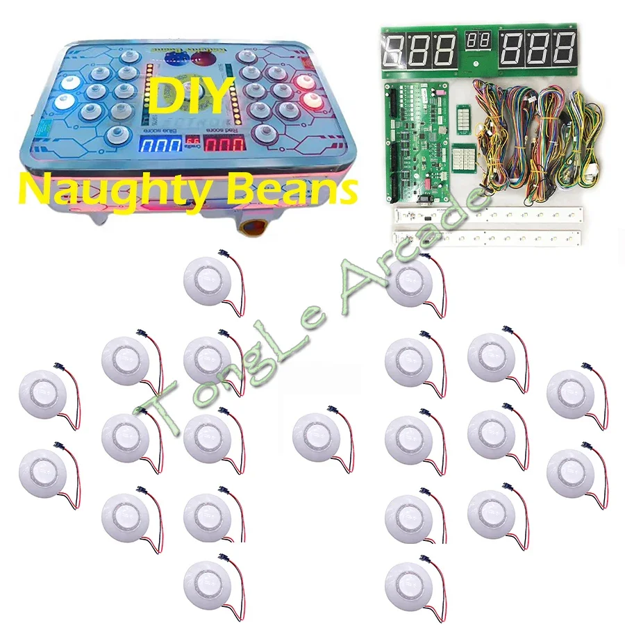 Naughty Beans DIY-kit, muntbed - Arcade Button Kit recensie en prijs