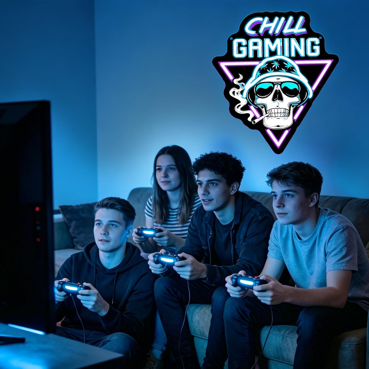    Chill Gaming Skull LED Neo - Retro Gaming Bar recensie en prijs