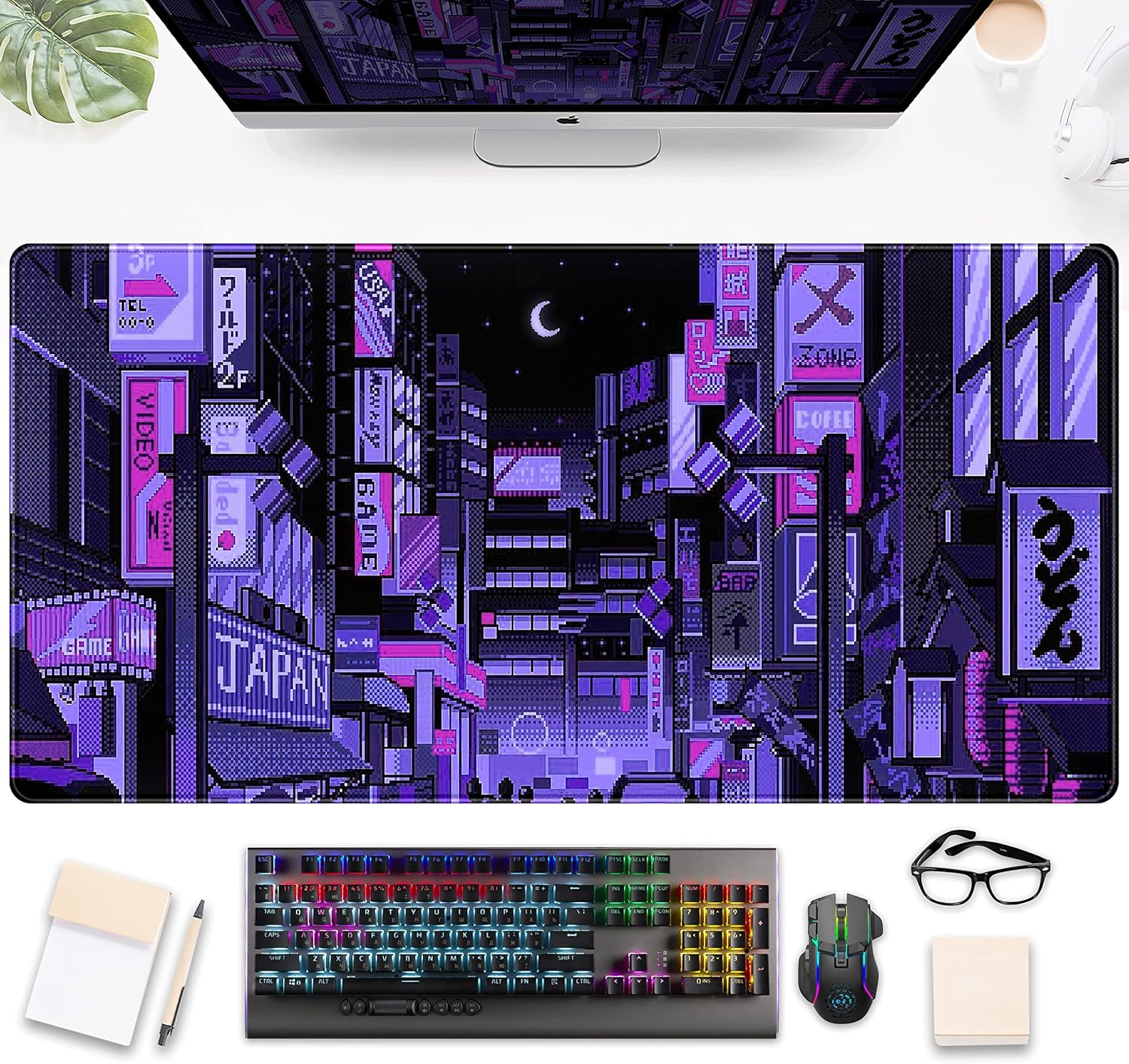 Tokyo Street Purple Neon Pixel - Retro Gaming Tokyo recensie en prijs