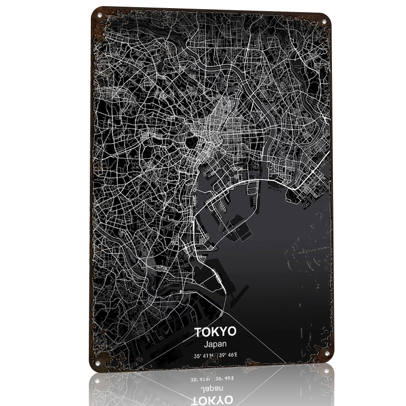 Tokyo stadskaart 3D geprinte t - Retro Gaming Tokyo recensie en prijs