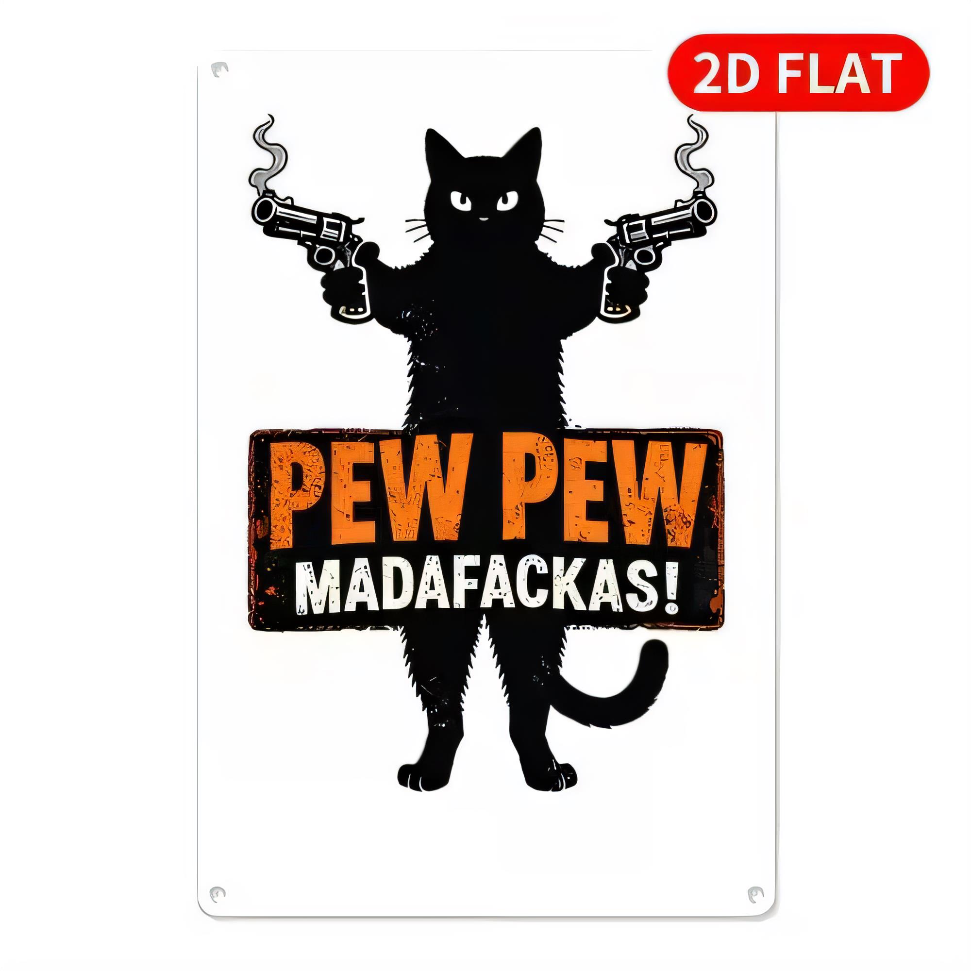 Tin Sign Pew Pew Madafakkas Gr - Retro Gaming Bar recensie en prijs
