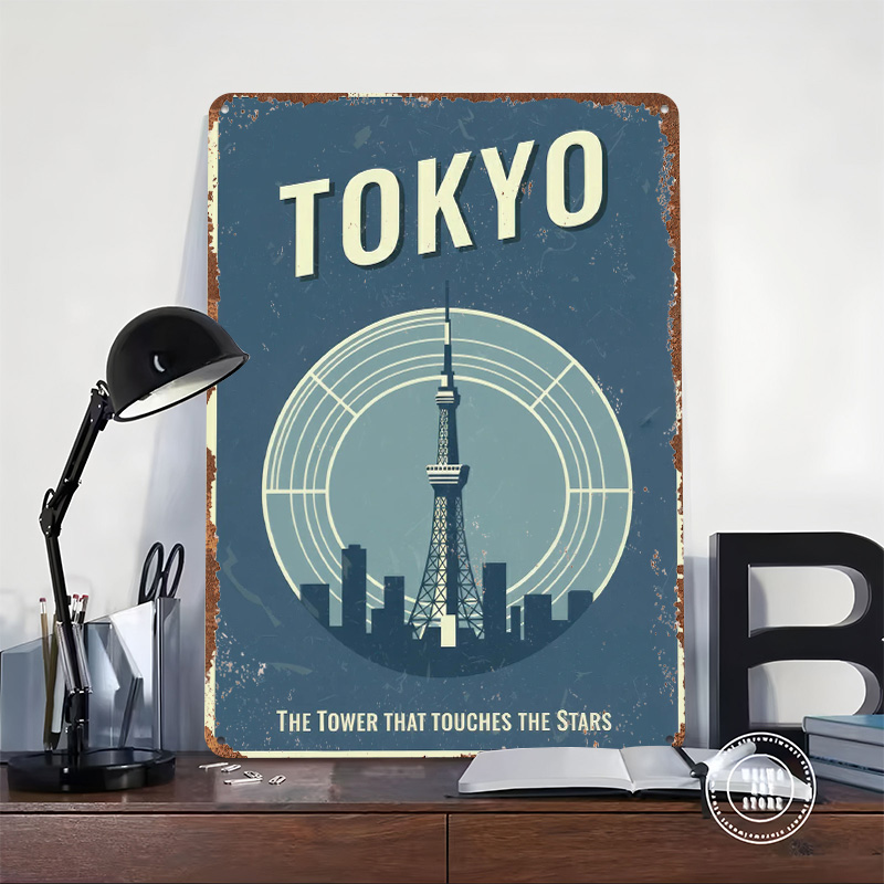 Tokyo Tower Vintage Travel Ged - Retro Gaming Tokyo recensie en prijs