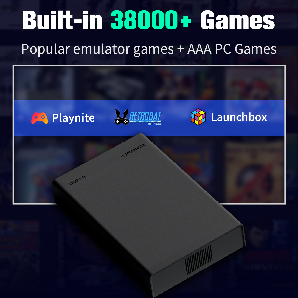 500G Game Hard Drive Met 38000 - Retro Gaming Devices recensie en prijs