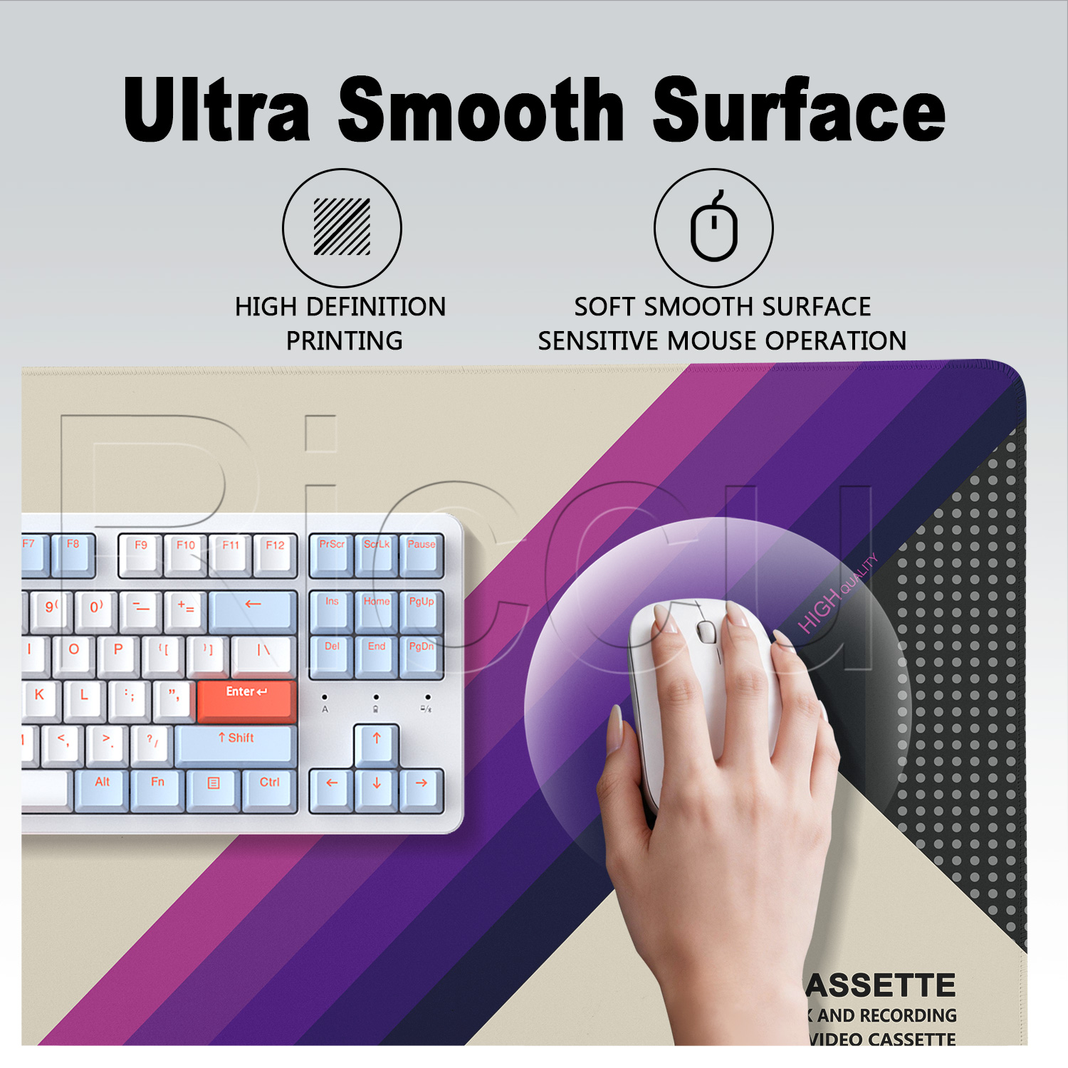 Muismat HD-print Retro VHS-sti - Retro Gaming Keyboard And Mouse recensie en prijs