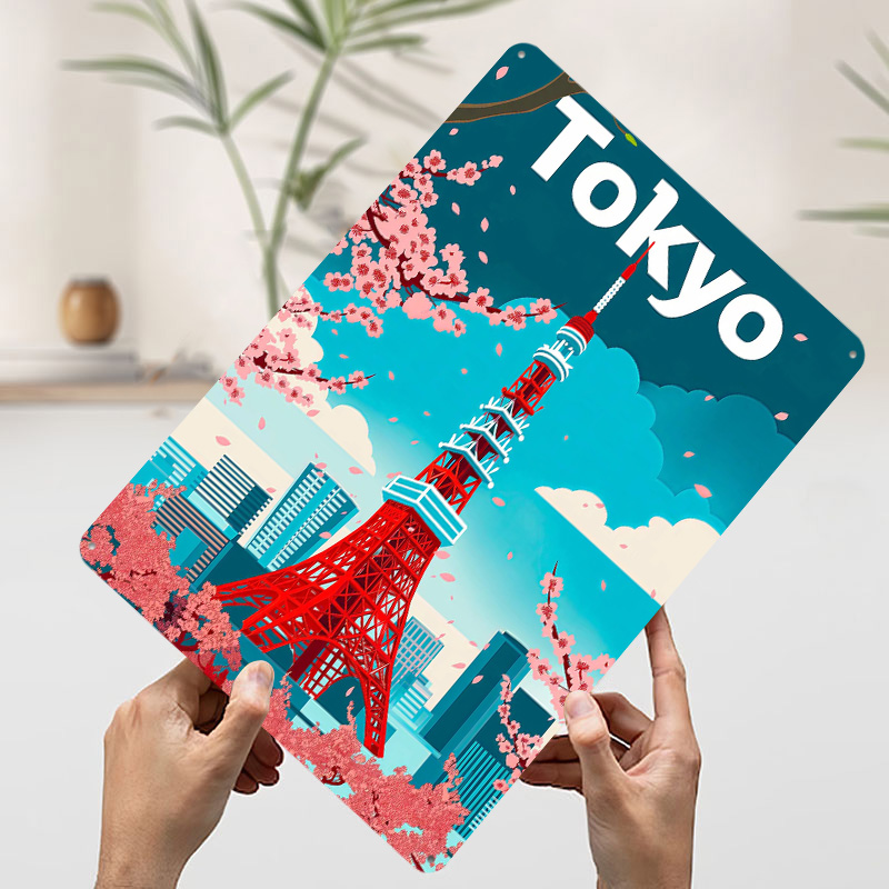 Tokyo Travel Tinplate Poster C - Retro Gaming Tokyo recensie en prijs