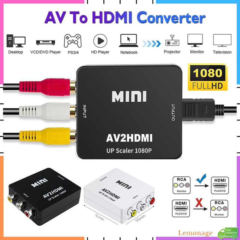 AV RCA naar HDMI Converter 108 - Retro Gaming With Projector recensie en prijs