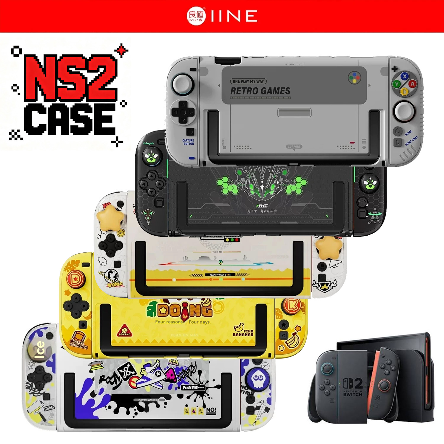 IINE Retro Case Switch 2 Besch - Retro Gaming Nintendo recensie en prijs