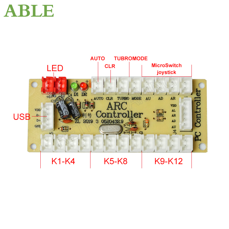 Arcade 2 Speler Nul Delay Kit  - Arcade Button Kit recensie en prijs