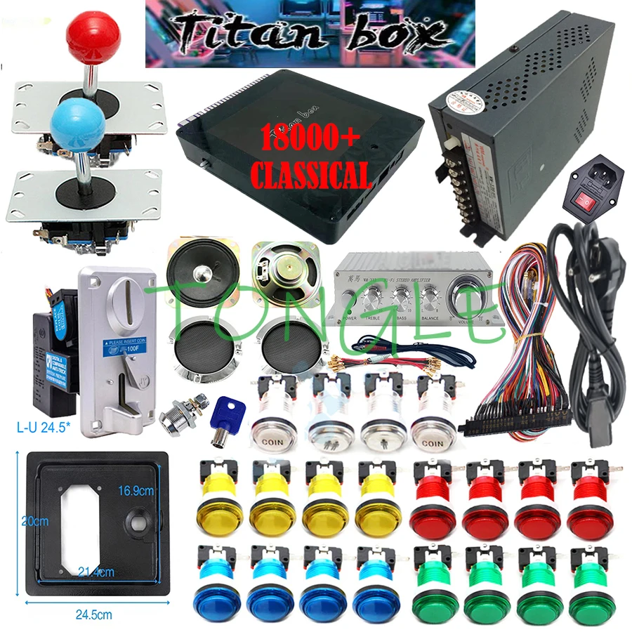 2 Spelers Titan Box 18000 + in - Arcade Button Kit recensie en prijs