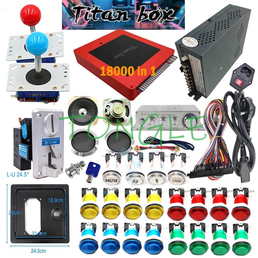 2 Spelers Titan Box 18000 + in - Arcade Button Kit recensie en prijs