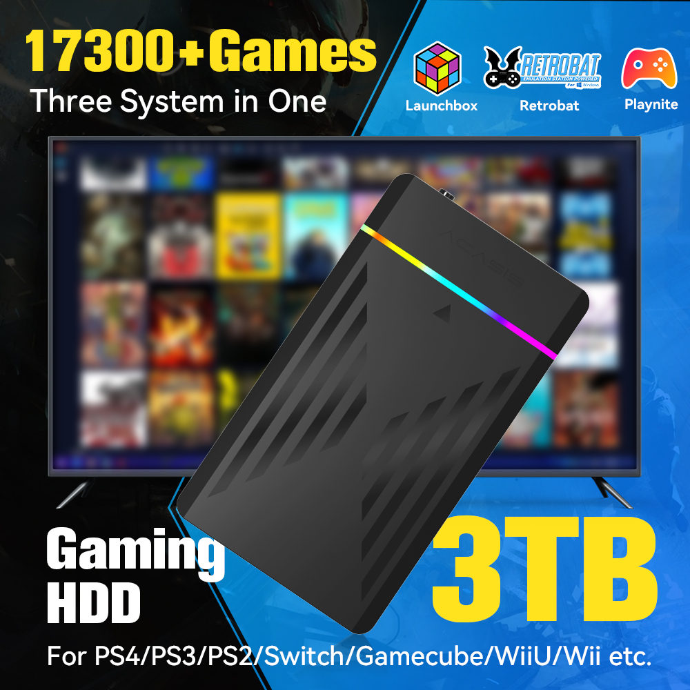 3TB Draagbare Gaming HDD Launc - Retro Gaming Download recensie en prijs