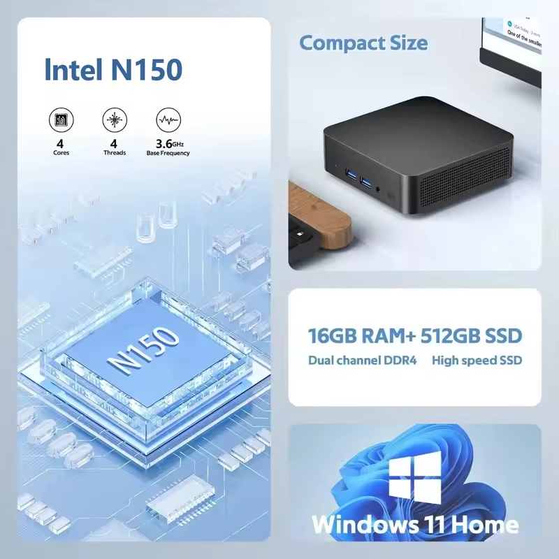2026 Intel N150 Mini PC Draagb - Retro Gaming Mini Pc recensie en prijs